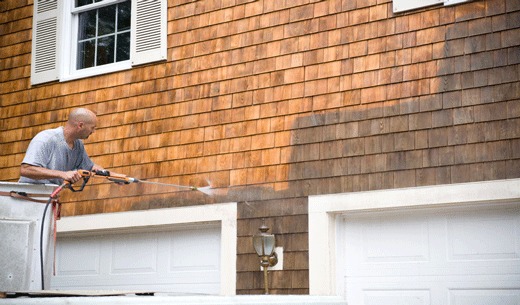 Pressure washing for the exterior of the house